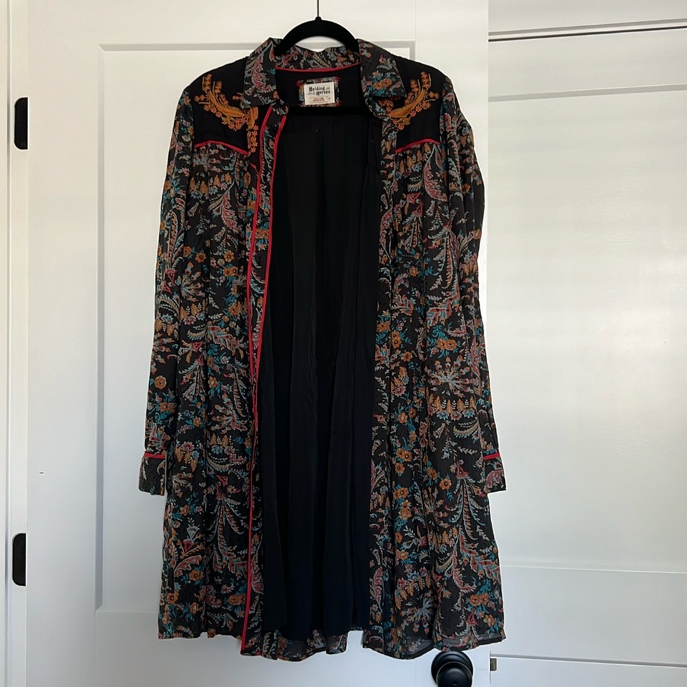 Anthropologie Holding Horses Button Up Tunic Dress or Outerwear